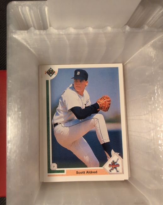 1991 Upper Deck #7 Scott Aldred — front