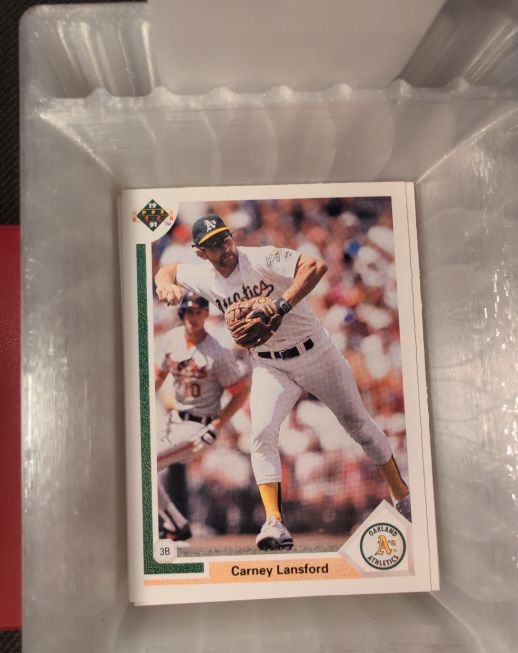 1991 Upper Deck #194 Carney Lansford — front