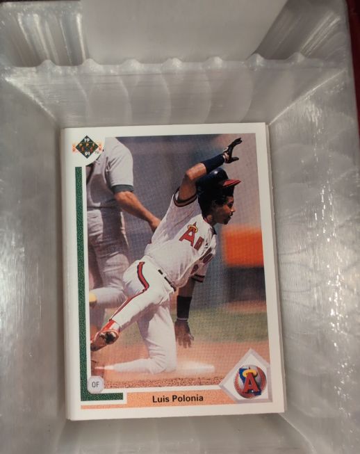 1991 Upper Deck #187 Luis Polonia — front
