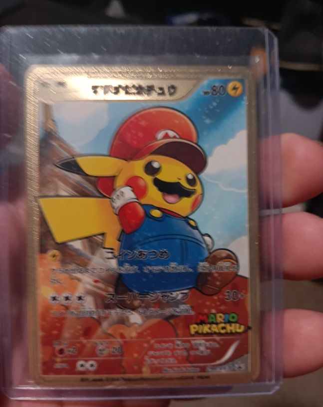 2016 Pokémon Japanese XY Promo #294 Mario Pikachu — front