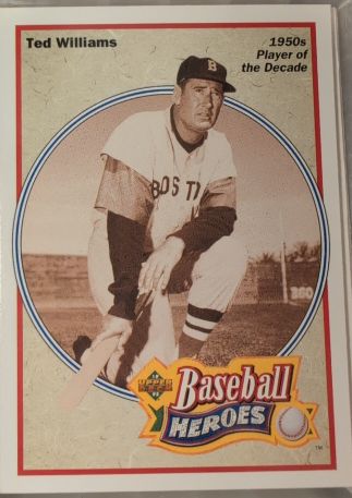 1992 Upper Deck Baseball Heroes #33 Ted Williams — front