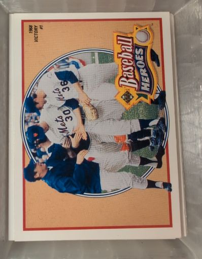1990 Upper Deck Baseball Heroes #1 Jerry Koosman — front