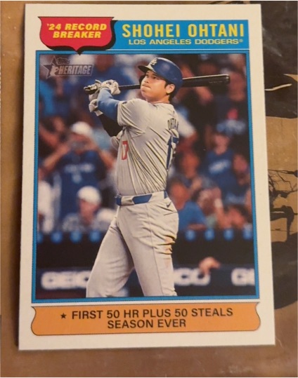 2025 Topps Heritage #1 Shohei Ohtani — front