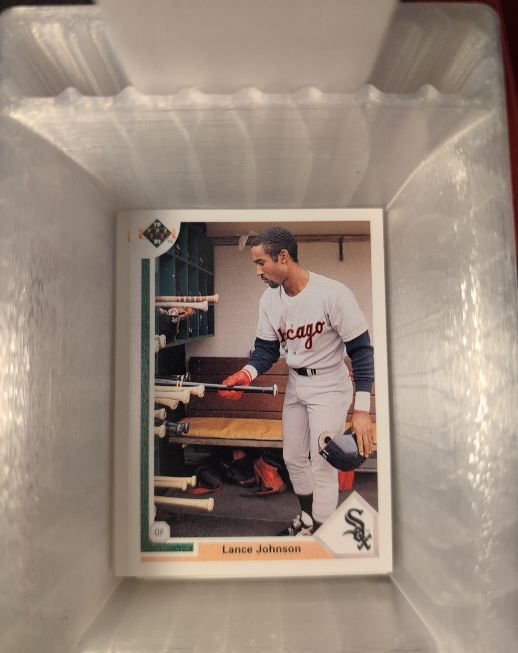 1991 Upper Deck #248 Lance Johnson — front