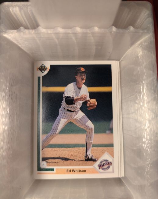 1991 Upper Deck #312 Ed Whitson — front