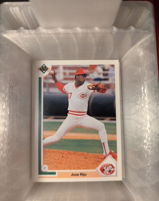 1991 Upper Deck #298 Jose Rijo Cincinnati Reds — front