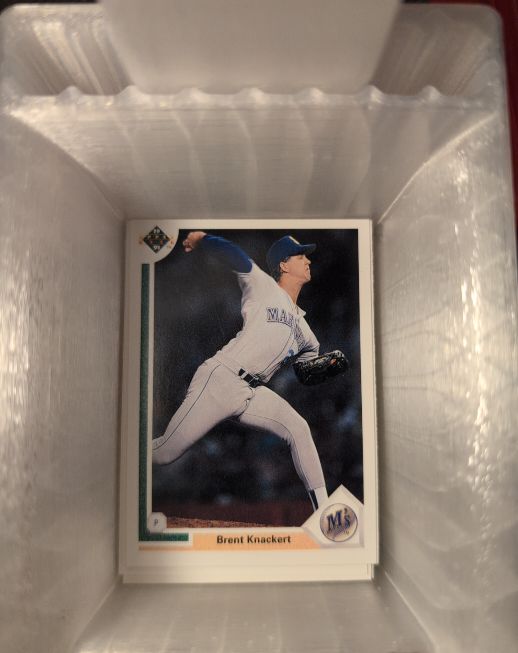 1991 Upper Deck #378 Brent Knackert — front