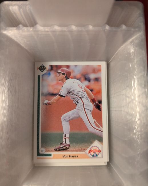 1991 Upper Deck #449 Von Hayes — front