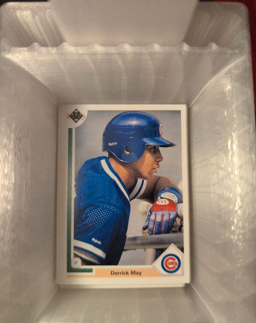 1991 Upper Deck #334 Derrick May — front