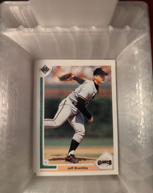 1991 Upper Deck #424d Jeff Brantley — front
