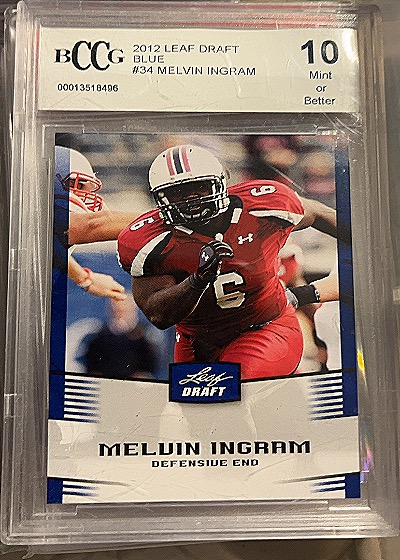 2012 Leaf Draft Blue #34 Melvin Ingram — front