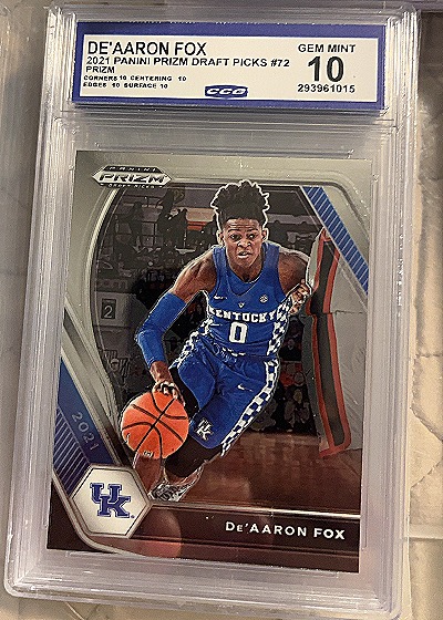 2021 Panini Prizm Draft Picks #72 De'Aaron Fox — front