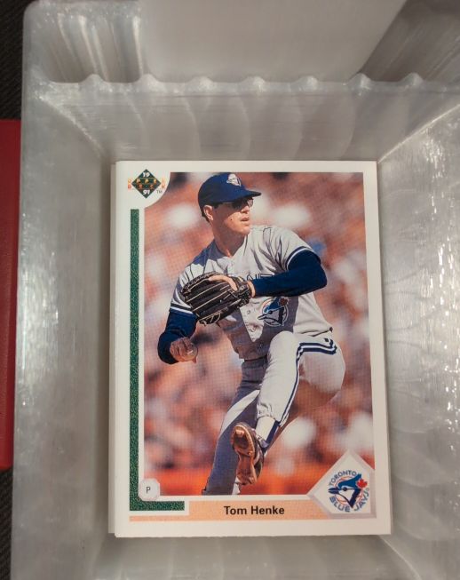 1991 Upper Deck MLB Toronto Blue Jays Tom Henke #149 Baseball Card — front