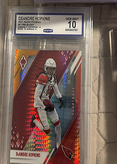 2021 Panini Phoenix Fire Burst #5 DeAndre Hopkins — front