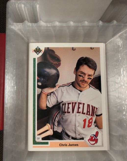1991 Upper Deck #140 Chris James — front