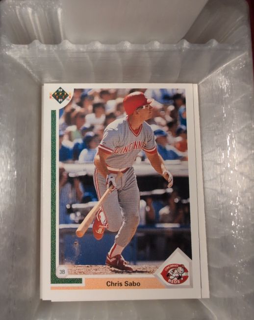 1991 Upper Deck #38 Chris Sabo — front