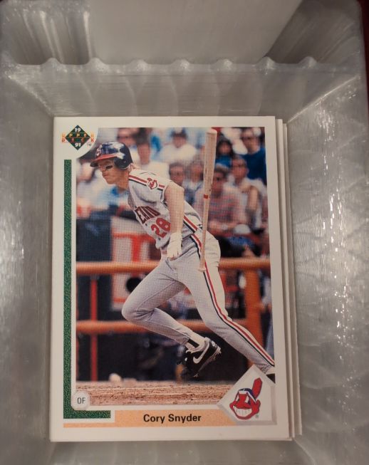 1991 Upper Deck #123 Cory Snyder — front