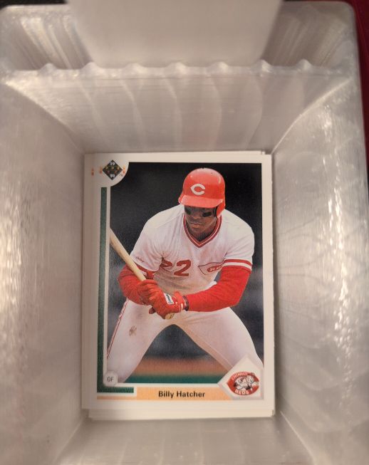 1991 Upper Deck #114 Billy Hatcher — front
