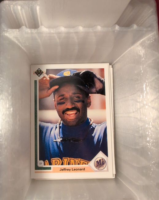1991 Upper Deck #107 Jeffrey Leonard — front