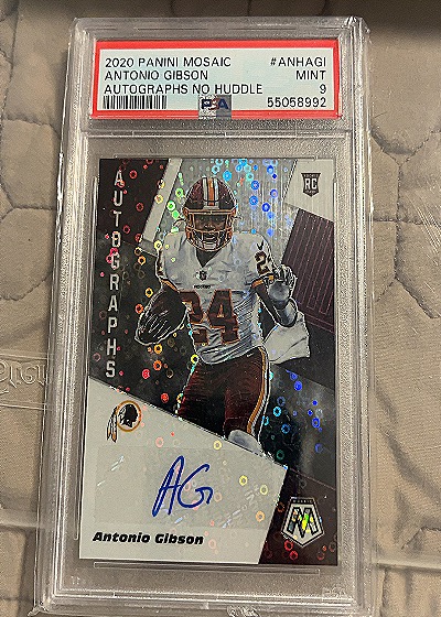 2020 Panini Mosaic #ANH-AGI Antonio Gibson — front