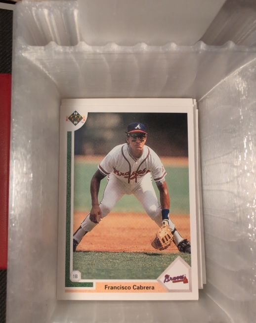 1991 Upper Deck #19 Francisco Cabrera — front