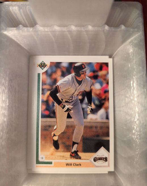 1991 Upper Deck #18 Will Clark — front