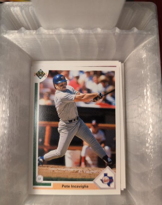 1991 Upper Deck #453 Pete Incaviglia Texas Rangers Baseball Card — front
