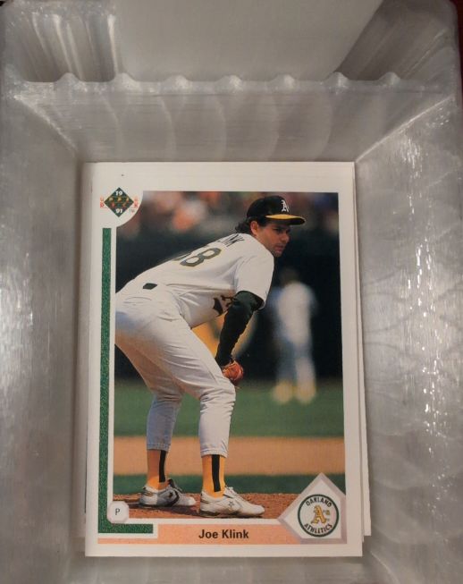 1991 Upper Deck #18 Joe Klink — front