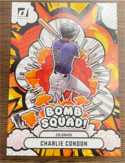 2025 Panini Donruss #8 Charlie Condon Bomb Squad — front