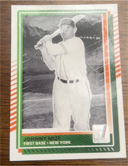 2025 Panini Donruss #72 Johnny Mize — front