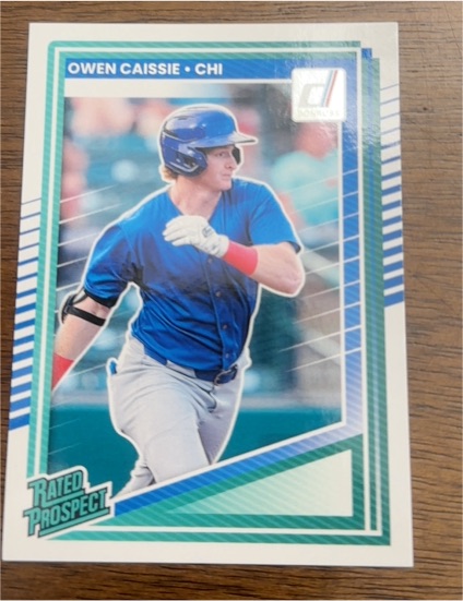 2025 Donruss #186 Owen Caissie — front