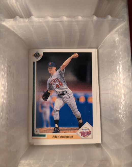 1991 Upper Deck #503 Allan Anderson — front