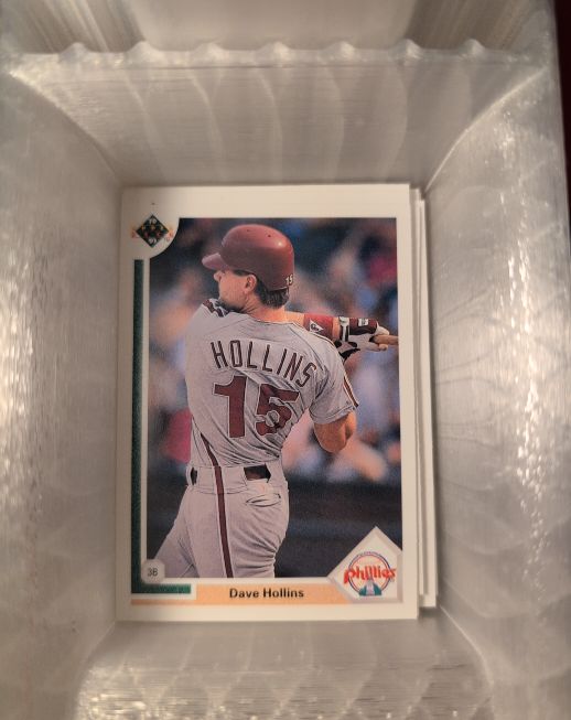 1991 Upper Deck #518 Dave Hollins — front