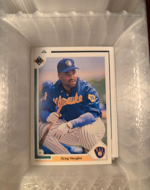 1991 Upper Deck #526 Greg Vaughn — front