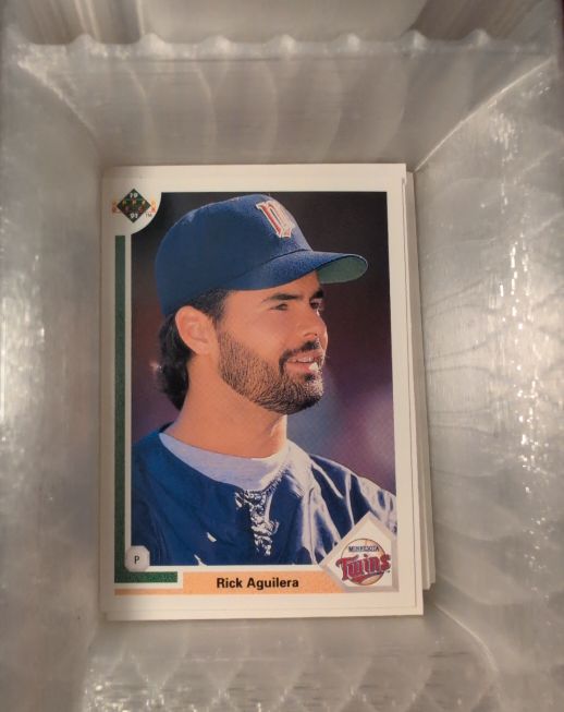 1991 Upper Deck #542 Rick Aguilera Minnesota Twins — front