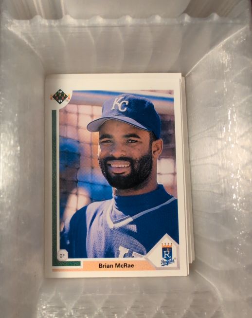 1991 Upper Deck #543 Brian McRae Rookie Card — front
