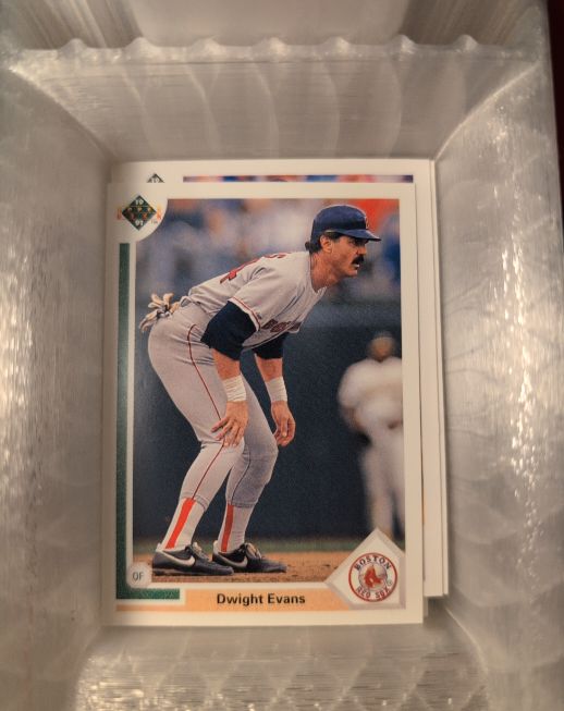 1991 Upper Deck #549 Dwight Evans — front