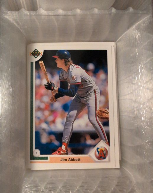 1991 Upper Deck #554 Jim Abbott — front