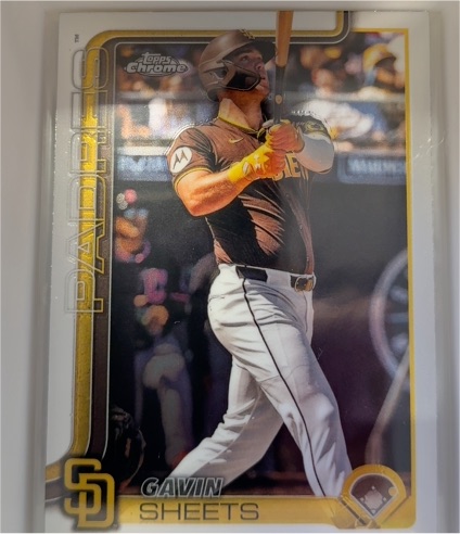 2025 Topps Chrome #158 Gavin Sheets — front