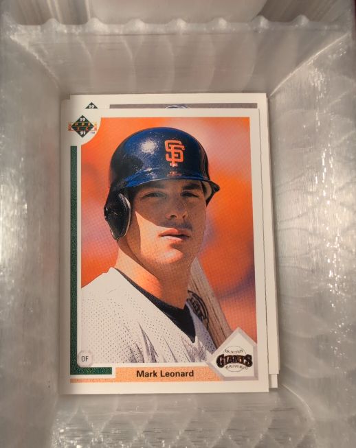 1991 Upper Deck #557 Mark Leonard — front