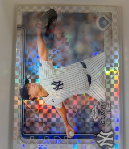2025 Topps Chrome #187 Gerrit Cole — front