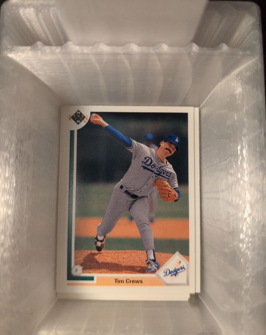 1991 Upper Deck #596 Tim Crews — front