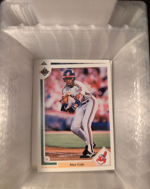 1991 Upper Deck #399 Alex Cole — front