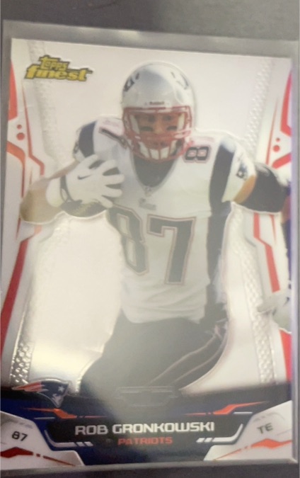 2014 Topps Finest #53 Rob Gronkowski — front