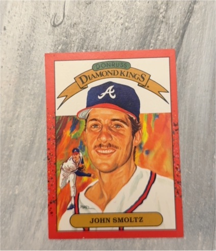 1990 Donruss Diamond Kings #8 John Smoltz — front