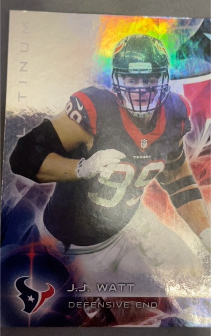 2015 Topps Platinum #17 J.J. Watt — front