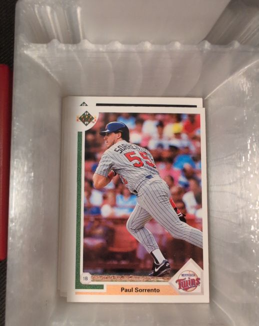1991 Upper Deck #680 Paul Sorrento — front