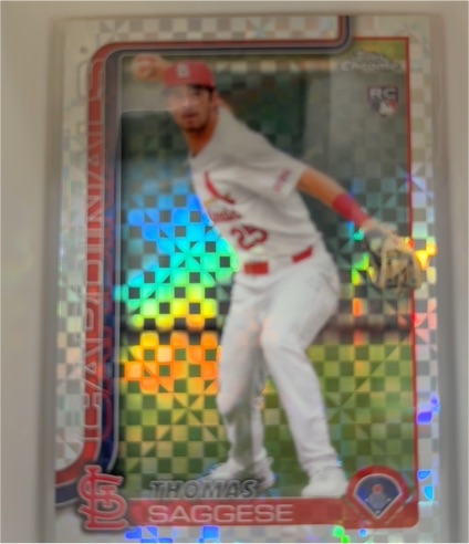 2025 Topps Chrome #87 Thomas Saggese — front