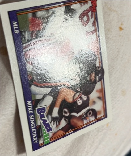 1991 Topps Football #176 Mike Singletary — front