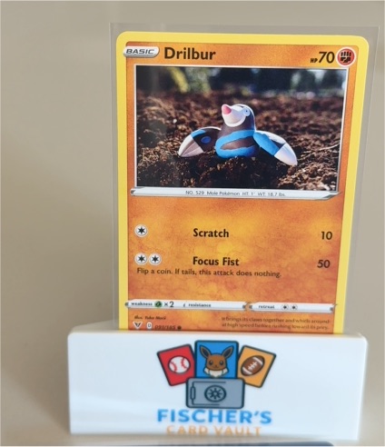 2020 Pokemon TCG Vivid Voltage #91 Drilbur — front